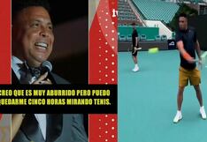 Ronaldo Nazário ‘El Fenómeno’: “Ahora amo más el tenis que el fútbol” | VIDEO