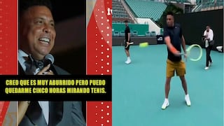 Ronaldo Nazário ‘El Fenómeno’: “Ahora amo más el tenis que el fútbol” | VIDEO