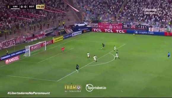El gol de Jeffinho para el 1-0 de Botafogo sobre Universitario. (ESPN)