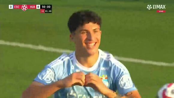 Gol de Diego Otoya para el 4-0 de Sporting Cristal vs. Sport Huancayo. (Video: L1 MAX)