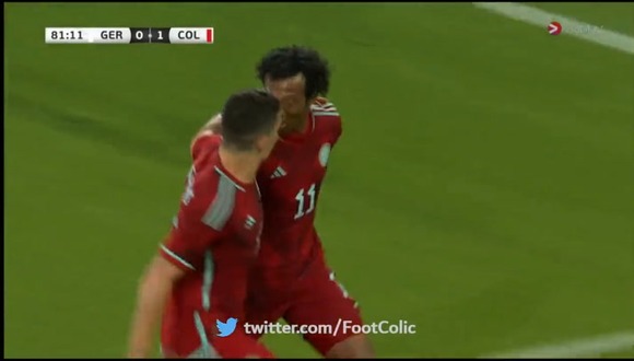 Cuadrado marcó el 2-0 en el partido entre Colombia y Alemania. (Video: Via Play)