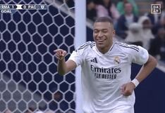 Se juntó el tridente del Real Madrid: gol de Kylian Mbappé para el 1-0 ante Pachuca