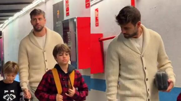 Gerard Piqué apareció al Camp Nou para disputar su último partido como profesional. (Video: Barcelona)