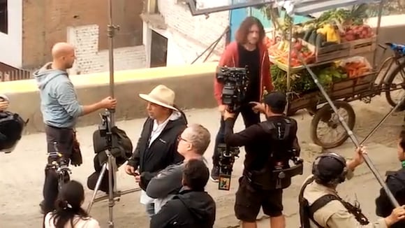 Carles Puyol llegó a Lima para un spot. (Fuente: Twitter)