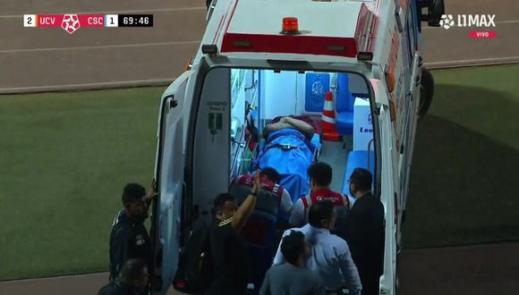 Yoshimar Yotún fue retirado en ambulancia por lesión en la rodilla. (Video: L1 MAX)