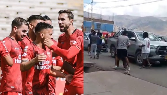 Futbolistas de Sport Huancayo protagonizaron pelea al salir de los entrenamientos. (VIDEO: Difusión / Jefryn Sedano)