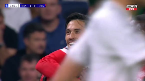 Gol de Tijjani Reijnders para el 3-1 de AC Milan vs. Real Madrid. (Video: ESPN)