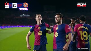 ¡Con todo el tiempo del mundo! Gol de Dani Olmo para el 1-0 del Barcelona vs. Mallorca