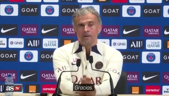 La respuesta de Luis Enruie a una pregunta sobre Mbappé y el Real Madrid. (Video: AS TV)