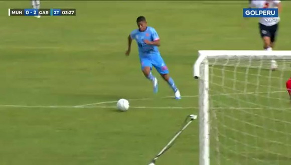 El gol de Quevedo en el Municipal vs. Garcilaso (Fuente: Golperu)
