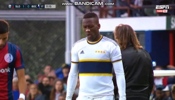 Luis Advíncula cometió dura falta en Boca Juniors vs. San Lorenzo. (Video: ESPN)