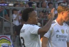 ¡De cabeza y con suspenso! Gol de Eder Militao para el 1-0 de Real Madrid vs. Tirol