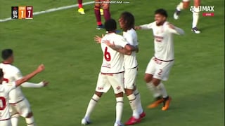 ¡Apareció de cabeza! Gol de Williams Riveros para el 1-1 de Universitario vs. Los Chankas