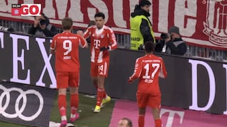 ¡De cabeza en el área! Gol de Luis Díaz para el 2-1 del Bayern Múnich vs Wolfsburgo