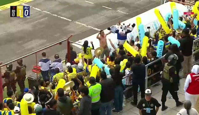 Gol de Betancourt para el 1-0 de FC Cajamarca ante Alianza Lima