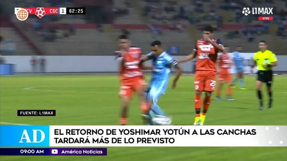 Yoshimar Yotún sin fecha de retorno al fútbol