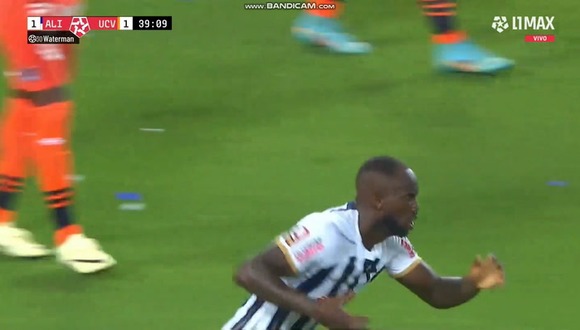 Gol de Cecilio Waterman para el 1-1 de Alianza Lima vs. César Vallejo. (Video: L1 MAX)