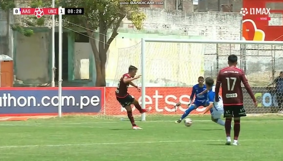 Martín Pérez Guedes se convirtió en autor del primer gol del partido entre Universitario vs Alianza Atlético. (Video: Liga 1 MAX)