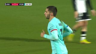 ¡Llegó el empate! Gol de Ferran Torres para el 1-1 de Barcelona vs. Unionistas