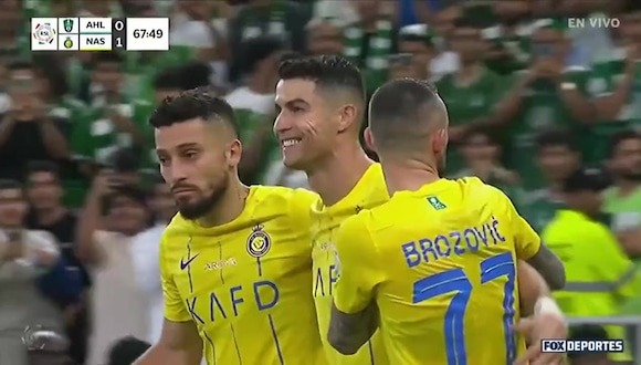 Gol de penal de Cristiano Ronaldo para el 1-0 de Al Nassr vs. Al Ahli. (Video: FOX Deportes)