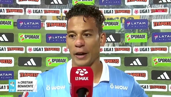 Cristian Benavente habló sobre Cristal vs. Cusco FC. (Video: L1MAX)
