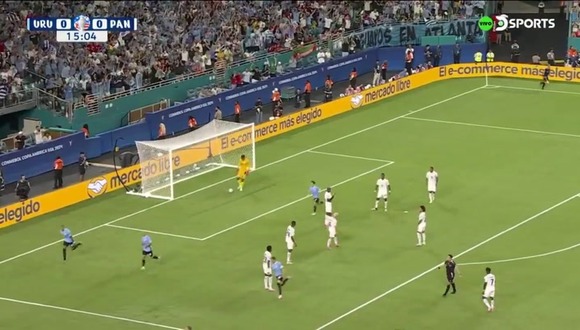 Golazo de Araújo para el 1-0 de Uruguay sobre Panamá por Copa América. (DSports)