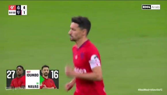 Jesús Navas ingresó en el segundo tiempo del Real Madrid vs Sevilla para jugar su último partido como profesional. (Video: RM4)