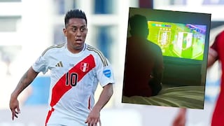 ¡Atento hasta el final! Christian Cueva vio la dura derrota de Perú vs Uruguay