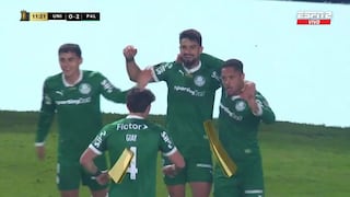 ¡Combinación con Vitor Roque! Gol de López para el 2-0 de Palmeiras vs. Universitario