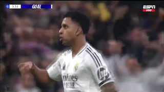 ¡En menos de 5 minutos! Golazo de Rodrygo para el 1-0 del Real Madrid vs. Atlético Madrid