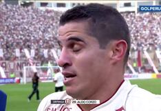 Aldo Corzo: “Dicen que nos ayudan los árbitros, es una falta de respeto porque nosotros nos matamos”