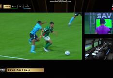 ¡Polémico penal para el gol de Palmeiras! López marcó el 2-1 sobre Sporting Cristal