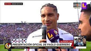 Paolo Guerrero: “Alianza Lima es el más grande del Perú, ¿alguien tiene dudas?”