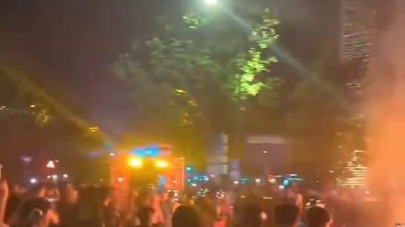 Disturbios en París se suscitaron tras obtención de la Champions del PSG. (Video: X)