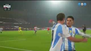 ¡Definición de crack! Gol de Julián Álvarez para el 1-0 del Argentina vs. Chile en Santiago