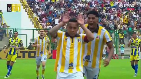 ¡Al ritmo del conejito! Gol de Christian Cueva para el 1-1 de Juan Pablo II vs. FC Cajamarca