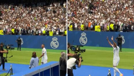 Mbappé en el Real Madrid: Así fue su presentación ante miles de hinchas en el Bernabéu