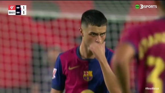 Pedri marcó el 1-1 de Barcelona vs. Rayo Vallecano. (Video: DSPORTS)