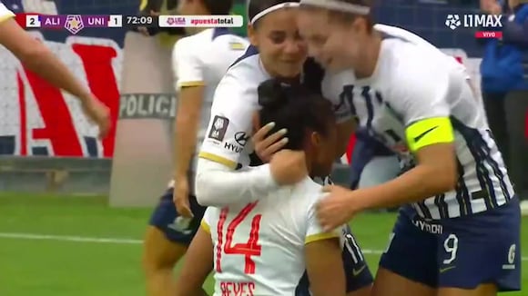 Gol de Alison Reyes para el 2-1 de Alianza Lima vs Universitario por la final de la Liga Femenina 2024. (Vídeo: Liga 1 MAX).