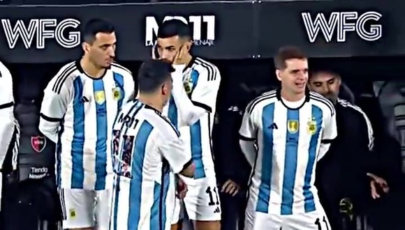 Jero Freixas, en la despedida de Maxi, terminó jugando con Lionel Messi. (Video: STAR Plus)