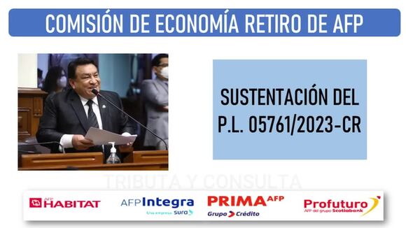 Retiro de AFP en Perú, propuesta del congresista José Luna (Video: @tributayconsulta/YouTube).