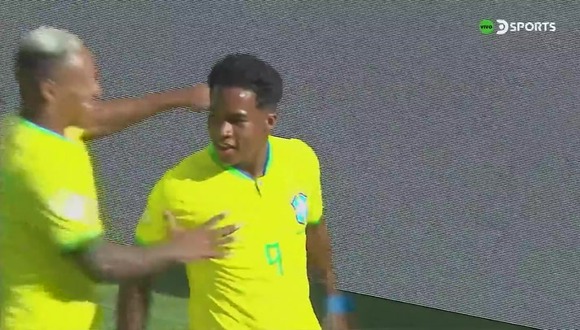 Gol de Endrick para el 0-1 de Bolivia vs. Brasil por Preolímpico Sub 23. (Video: DSports)