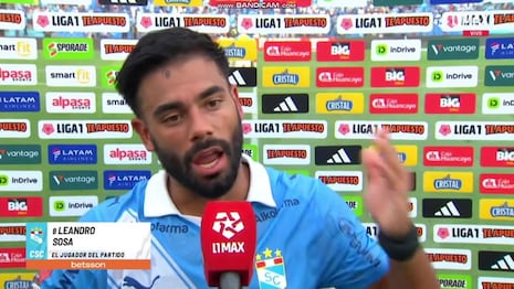 Leandro Sosa: “Este grupo no se rinde”, tras el empate agónico de Sporting Cristal ante Universitario