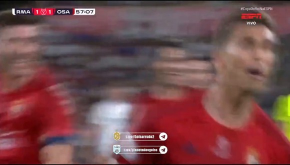 Lo empató Osasuna: golazo de Torró para el 1-1 ante Real Madrid. (Video: ESPN)