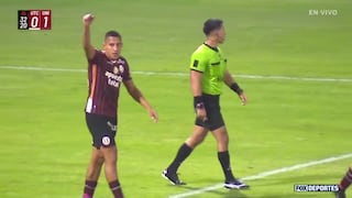 ¡Madrugó a la defensa! Gol de Alex Valera para el 1-0 de Universitario vs. UTC