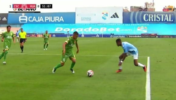 Error de Washington Corozo en Cristal vs. Huancayo. (Video: Liga 1)
