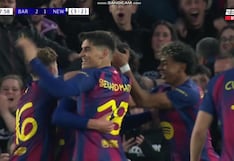¡Apareció como ‘9’! Gol de Marc Bernal para el 2-1 del Barcelona vs. Newcastle