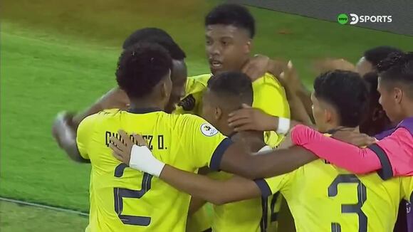 El gol de Yaimar Abel para el 1-1 de Ecuador vs. Venezuela. (Video: DSports)