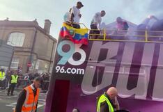 ¿Todo bien, ‘Vikingo’? Una bengala cayó sobre Oliver Sonne durante los festejos del Burnley