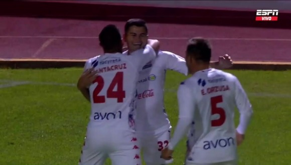 Brizuela anotó el 1-1 del encuentro entre Nacional vs. Sport Huancayo. (Video: ESPN)